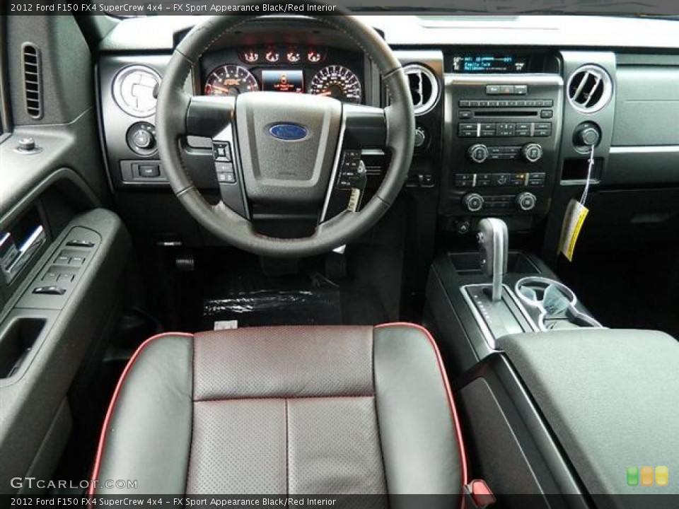 FX Sport Appearance Black/Red Interior Photo for the 2012 Ford F150 FX4 SuperCrew 4x4 #60217021