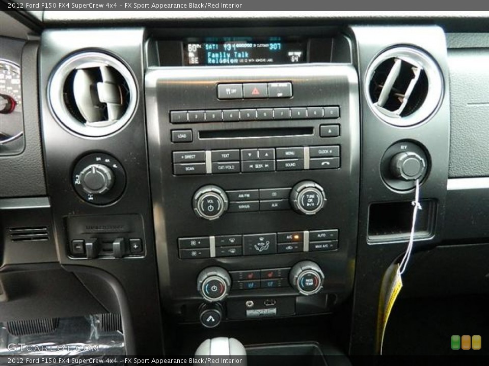 FX Sport Appearance Black/Red Interior Controls for the 2012 Ford F150 FX4 SuperCrew 4x4 #60217030