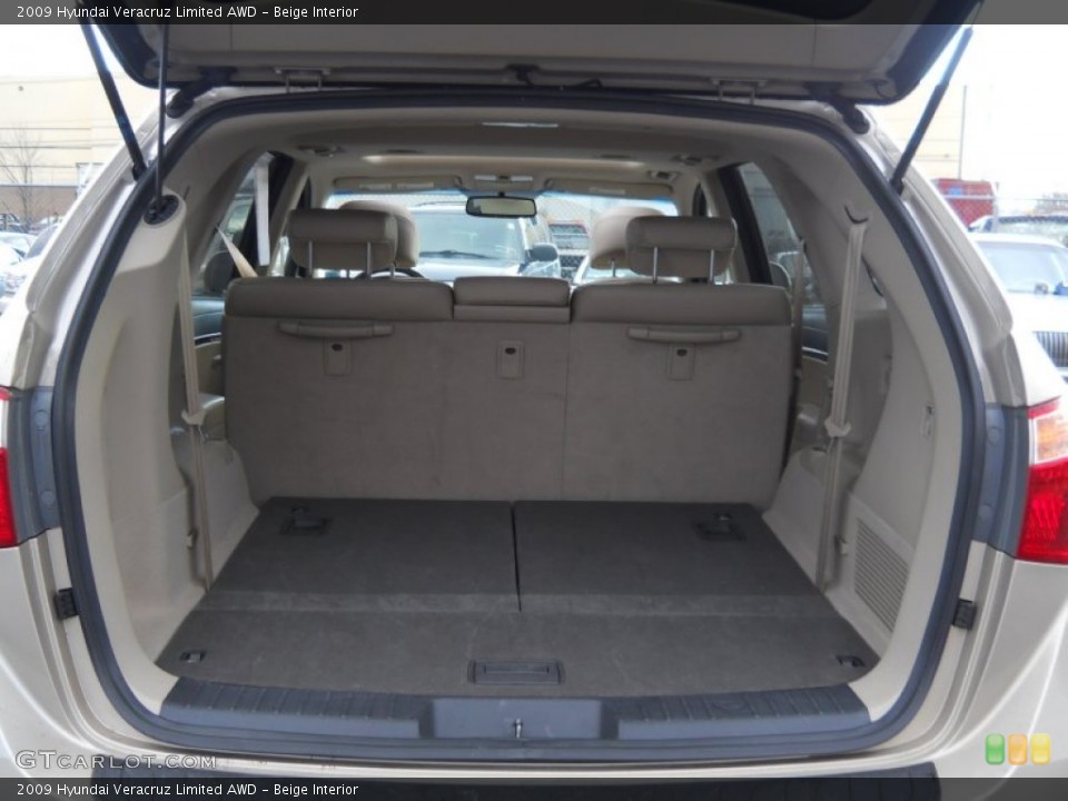 Beige Interior Trunk for the 2009 Hyundai Veracruz Limited AWD #60217708