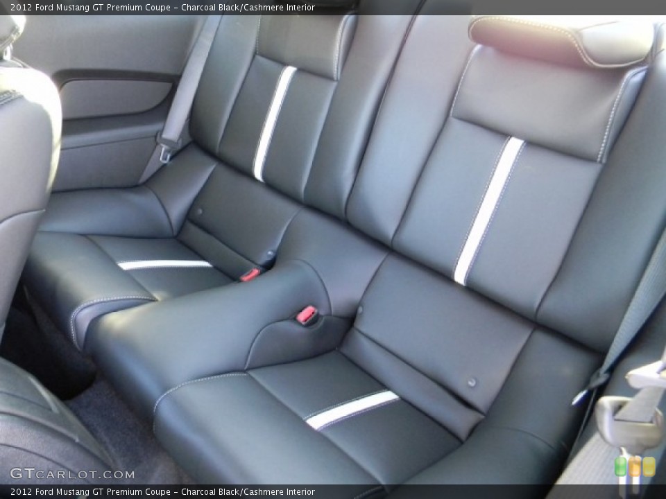 Charcoal Black/Cashmere Interior Rear Seat for the 2012 Ford Mustang GT Premium Coupe #60217819