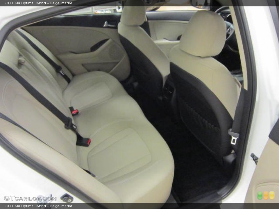 Beige Interior Rear Seat for the 2011 Kia Optima Hybrid #60218515
