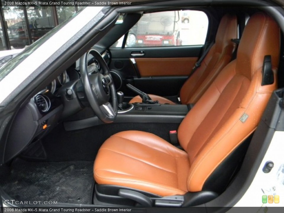 Saddle Brown Interior Photo for the 2008 Mazda MX-5 Miata Grand Touring Roadster #60221641