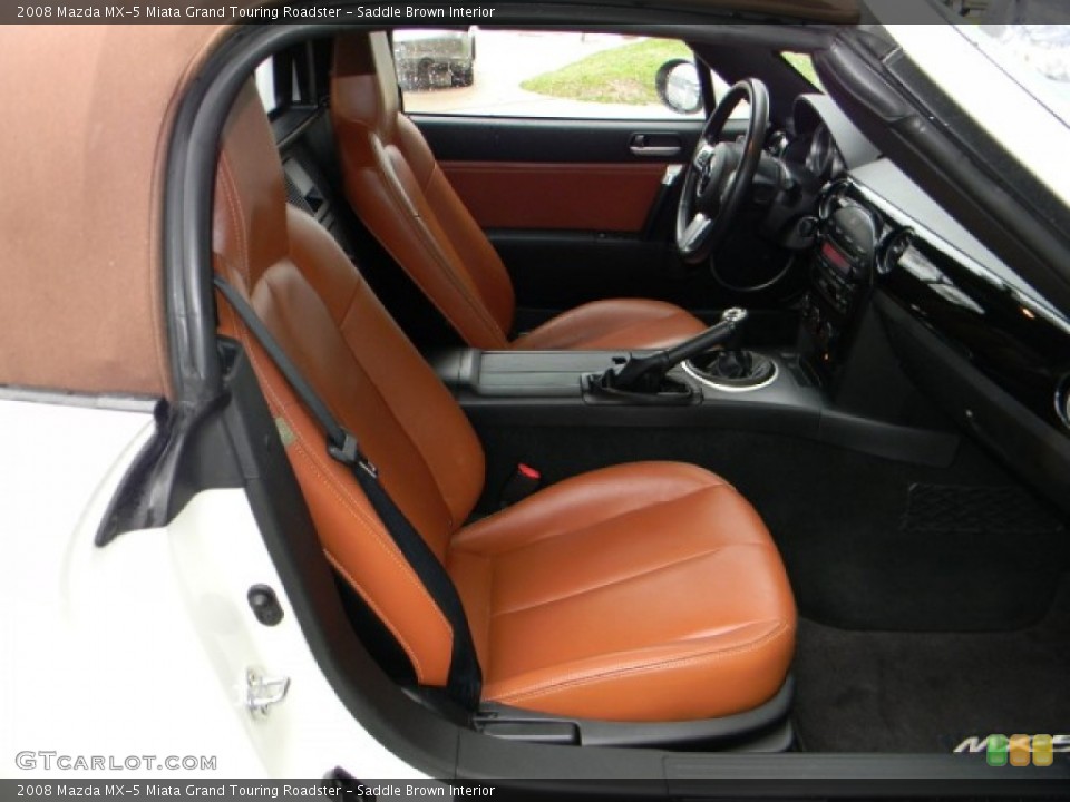 Saddle Brown Interior Photo for the 2008 Mazda MX-5 Miata Grand Touring Roadster #60221650