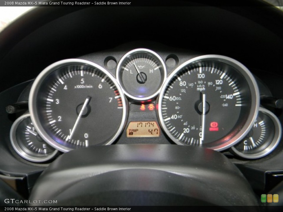 Saddle Brown Interior Gauges for the 2008 Mazda MX-5 Miata Grand Touring Roadster #60221668