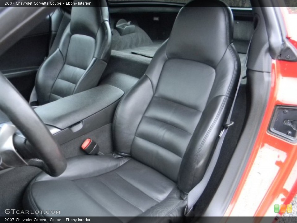 Ebony Interior Photo for the 2007 Chevrolet Corvette Coupe #60222214