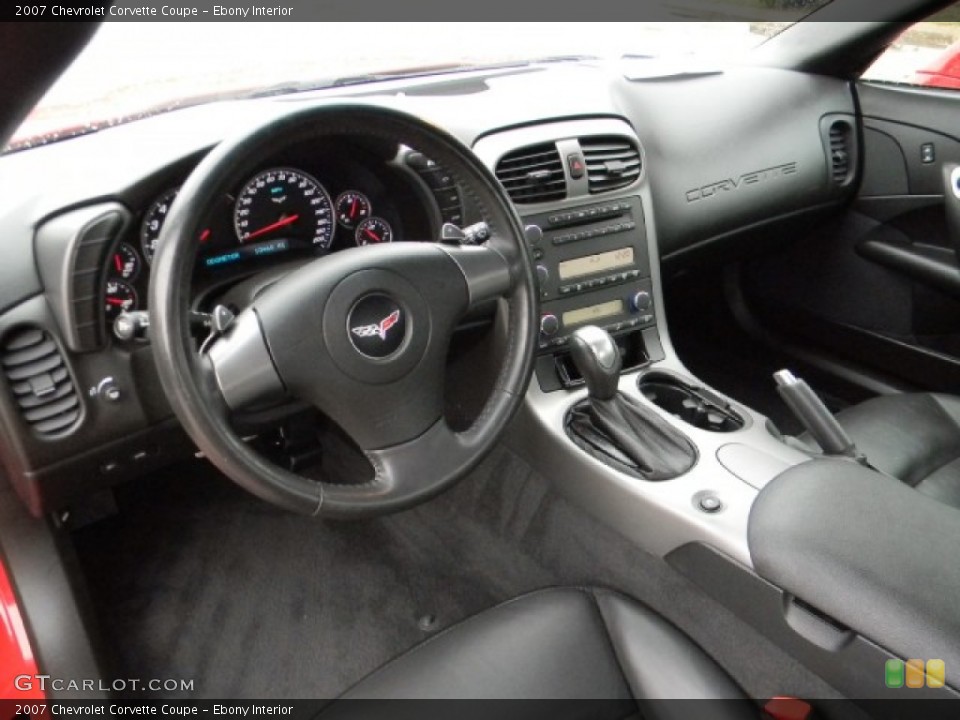 Ebony Interior Dashboard for the 2007 Chevrolet Corvette Coupe #60222223