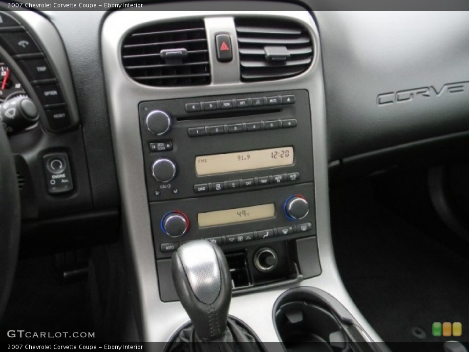 Ebony Interior Controls for the 2007 Chevrolet Corvette Coupe #60222241