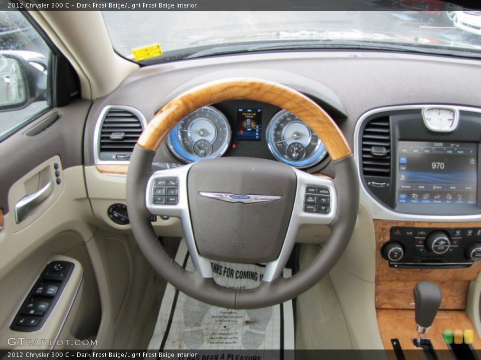Dark Frost Beige/Light Frost Beige Interior Steering Wheel for the 2012 Chrysler 300 C #60223609