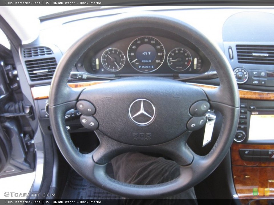 Black Interior Steering Wheel for the 2009 Mercedes-Benz E 350 4Matic Wagon #60225070