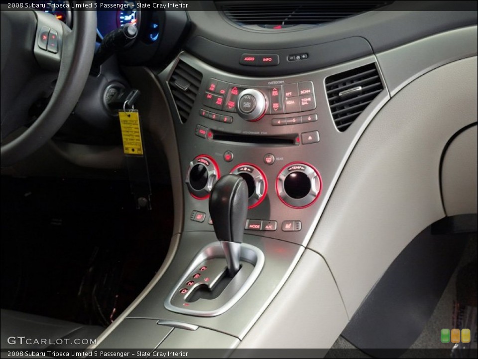 Slate Gray Interior Controls for the 2008 Subaru Tribeca Limited 5 Passenger #60227599