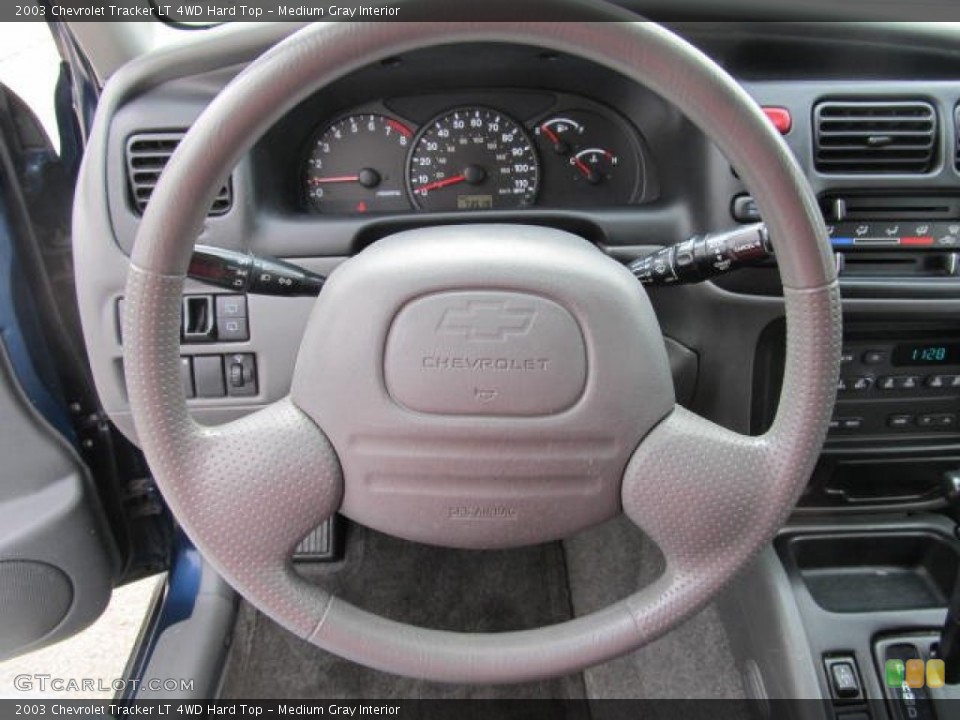 Medium Gray Interior Steering Wheel for the 2003 Chevrolet Tracker LT 4WD Hard Top #60229227