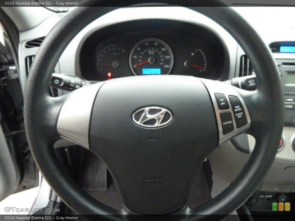 Gray Interior Steering Wheel for the 2010 Hyundai Elantra GLS #60229867
