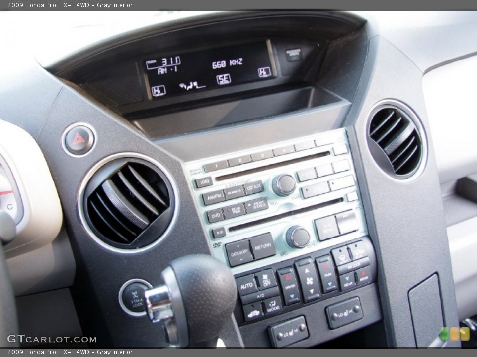 Gray Interior Controls for the 2009 Honda Pilot EX-L 4WD #60238057