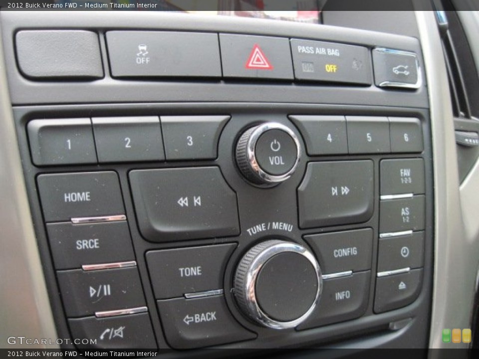 Medium Titanium Interior Controls for the 2012 Buick Verano FWD #60241357