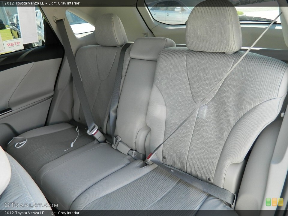 Light Gray Interior Rear Seat for the 2012 Toyota Venza LE #60241969