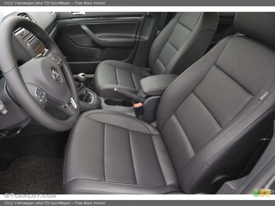 Titan Black Interior Photo for the 2012 Volkswagen Jetta TDI SportWagen #60242764