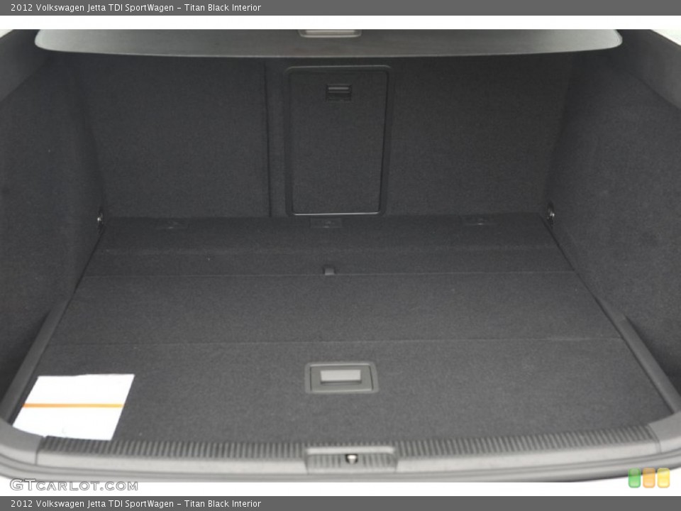 Titan Black Interior Trunk for the 2012 Volkswagen Jetta TDI SportWagen #60242878