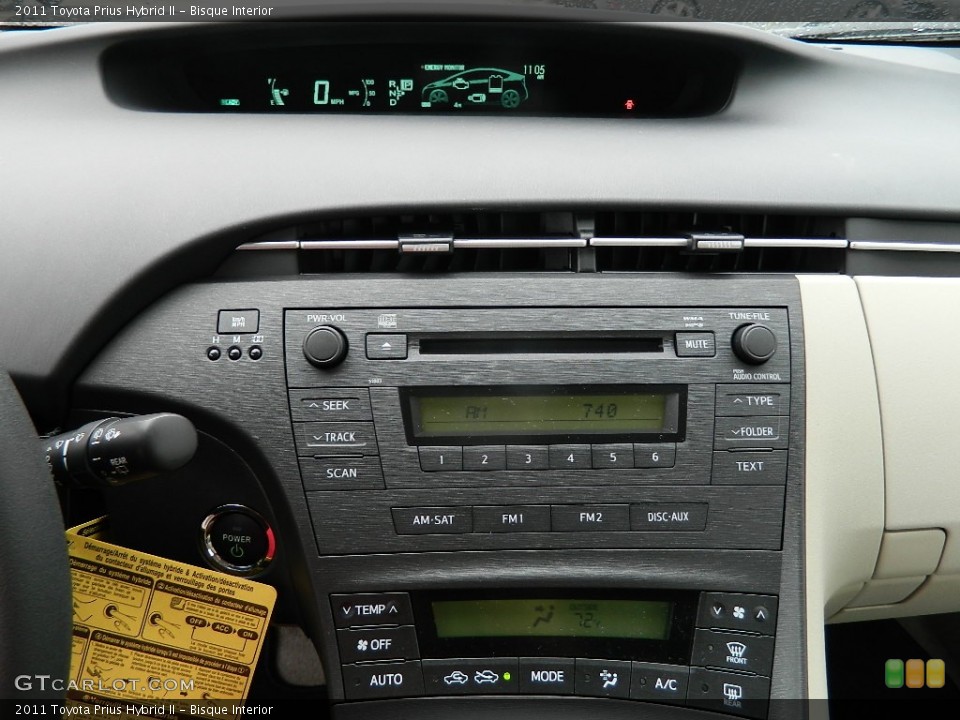 Bisque Interior Controls for the 2011 Toyota Prius Hybrid II #60244030