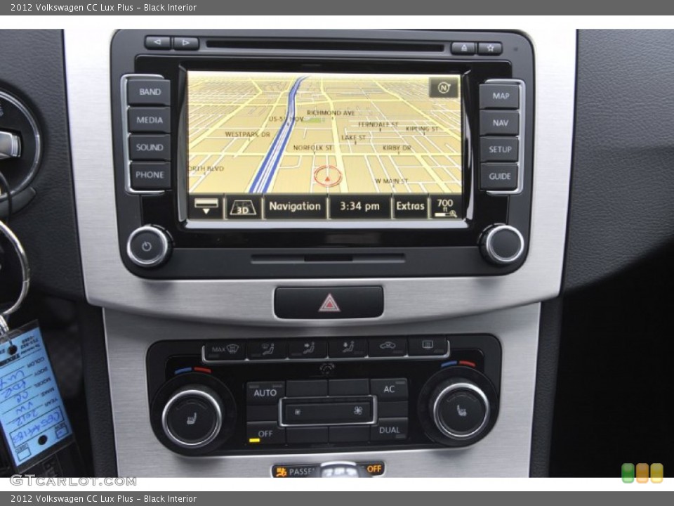 Black Interior Navigation for the 2012 Volkswagen CC Lux Plus #60245153