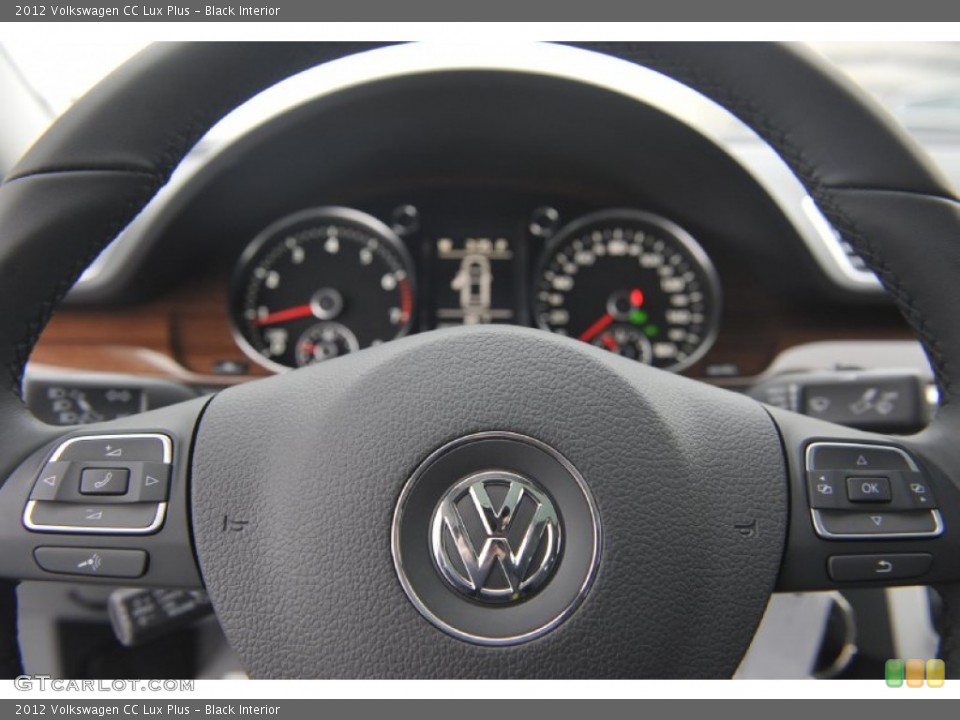 Black Interior Steering Wheel for the 2012 Volkswagen CC Lux Plus #60245159