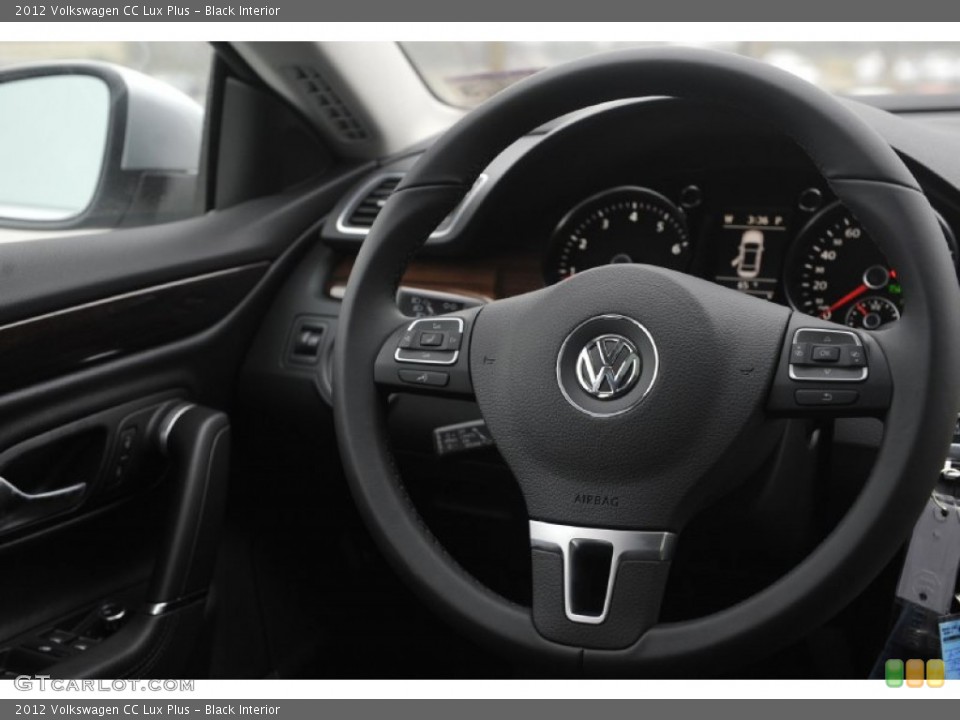 Black Interior Steering Wheel for the 2012 Volkswagen CC Lux Plus #60245190
