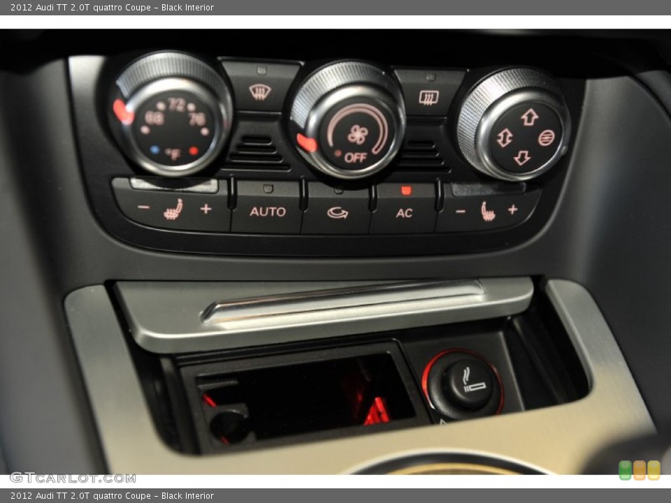 Black Interior Controls for the 2012 Audi TT 2.0T quattro Coupe #60245897