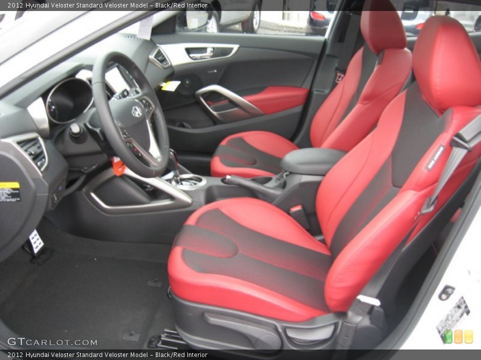 Black/Red Interior Photo for the 2012 Hyundai Veloster  #60247223