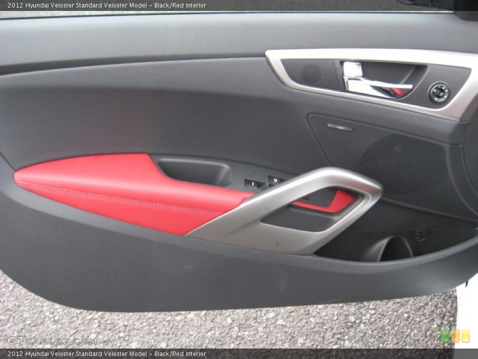 Black/Red Interior Door Panel for the 2012 Hyundai Veloster  #60247238