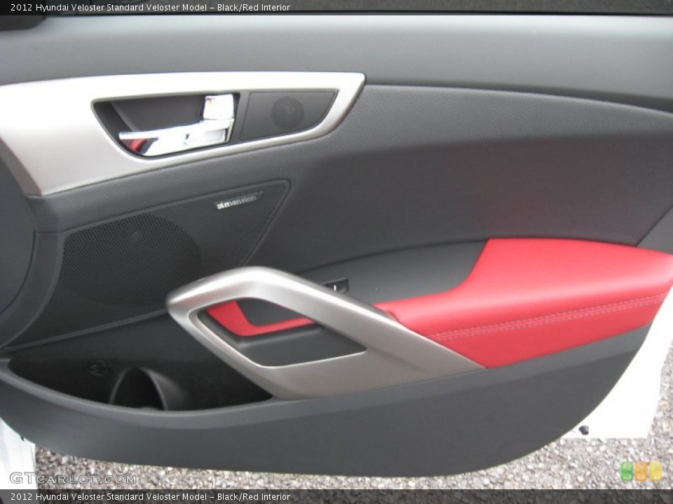 Black/Red Interior Door Panel for the 2012 Hyundai Veloster  #60247289