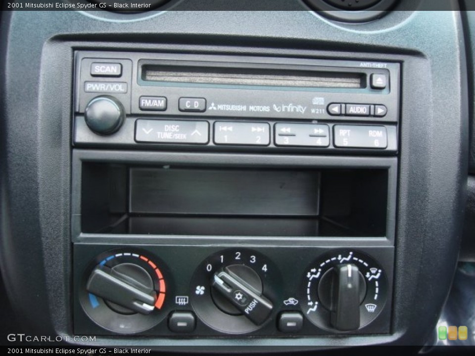 Black Interior Controls for the 2001 Mitsubishi Eclipse Spyder GS #60252674