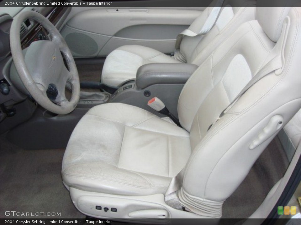 Taupe Interior Photo for the 2004 Chrysler Sebring Limited Convertible #60252836
