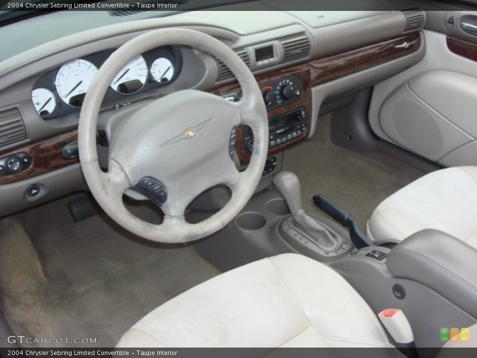 Taupe Interior Prime Interior for the 2004 Chrysler Sebring Limited Convertible #60252861