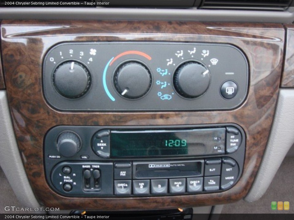 Taupe Interior Controls for the 2004 Chrysler Sebring Limited Convertible #60252884