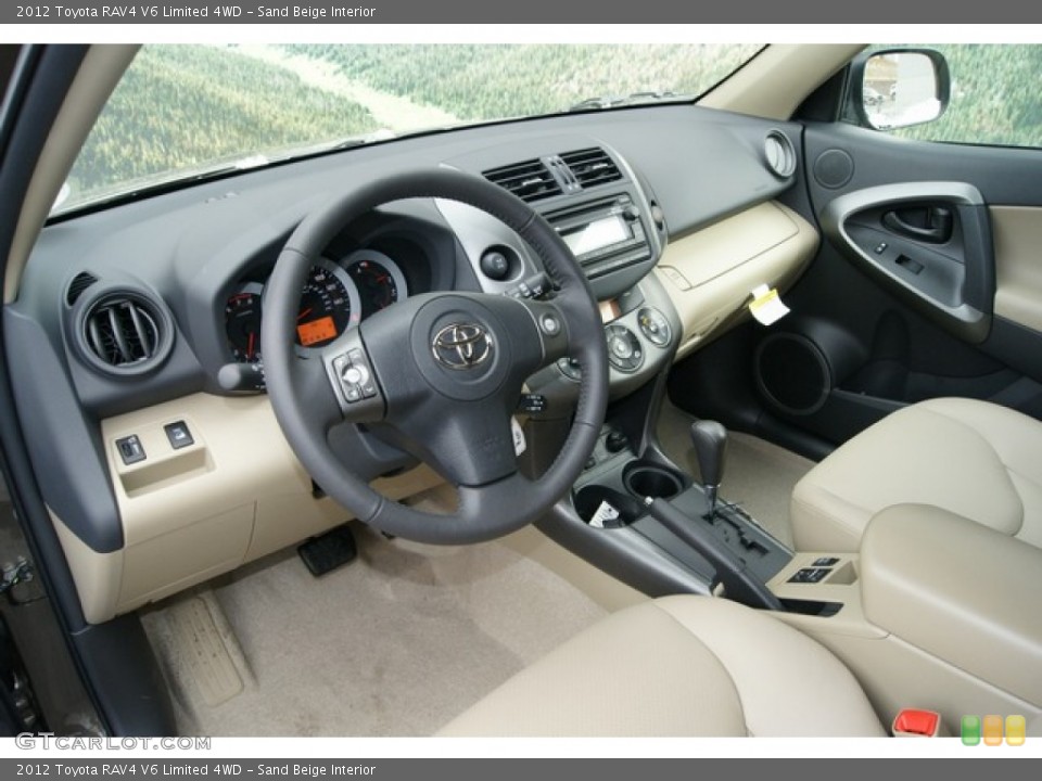 Sand Beige Interior Photo for the 2012 Toyota RAV4 V6 Limited 4WD #60259646