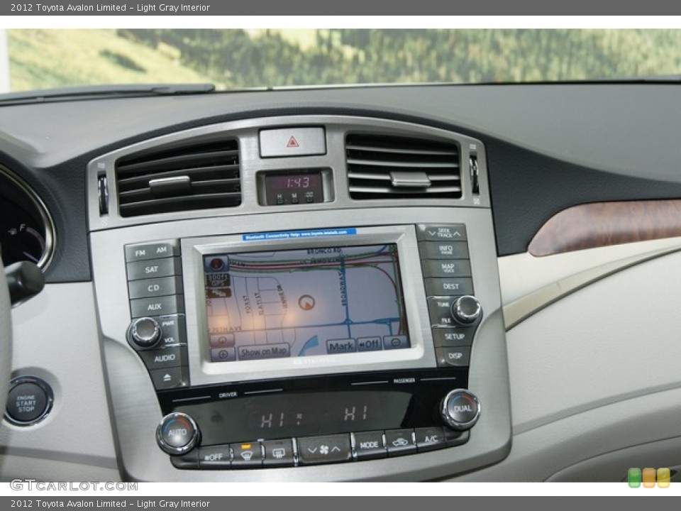 Light Gray Interior Controls for the 2012 Toyota Avalon Limited #60260048