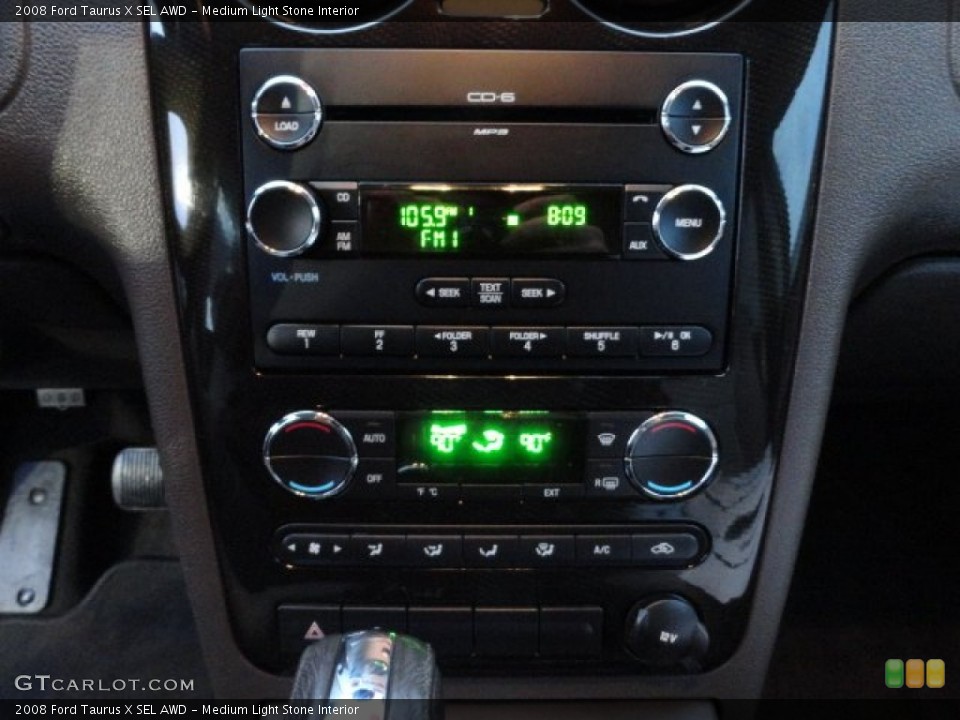 Medium Light Stone Interior Controls for the 2008 Ford Taurus X SEL AWD #60260159
