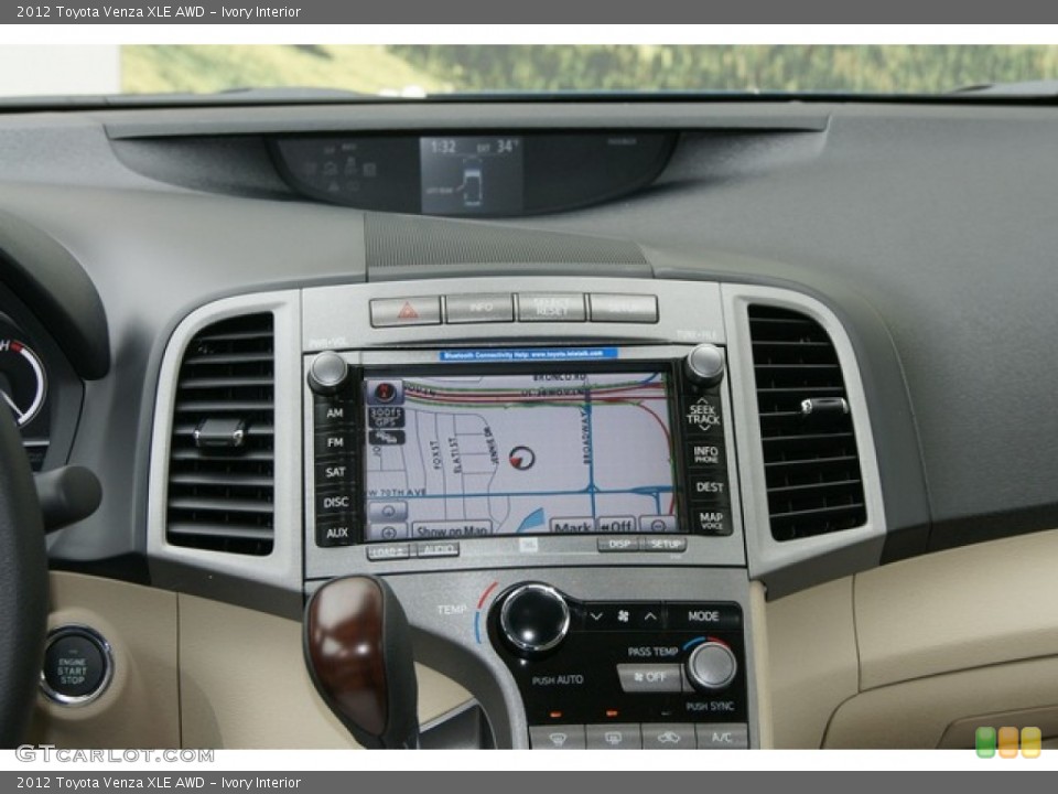 Ivory Interior Navigation for the 2012 Toyota Venza XLE AWD #60260183