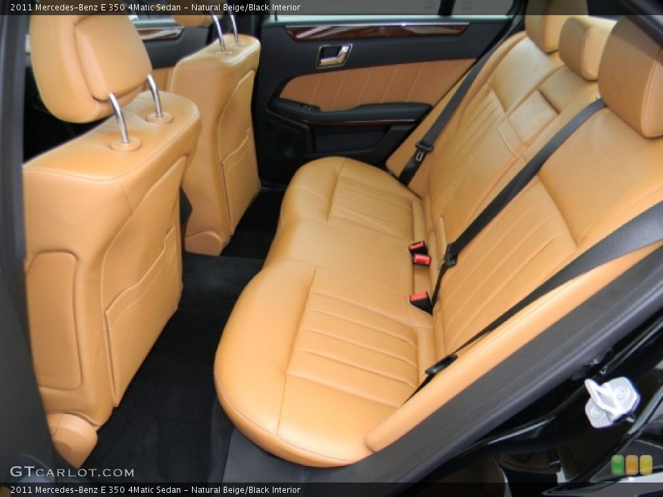 Natural Beige/Black Interior Photo for the 2011 Mercedes-Benz E 350 4Matic Sedan #60262739