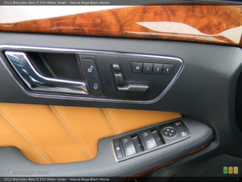 Natural Beige/Black Interior Door Panel for the 2011 Mercedes-Benz E 350 4Matic Sedan #60262811