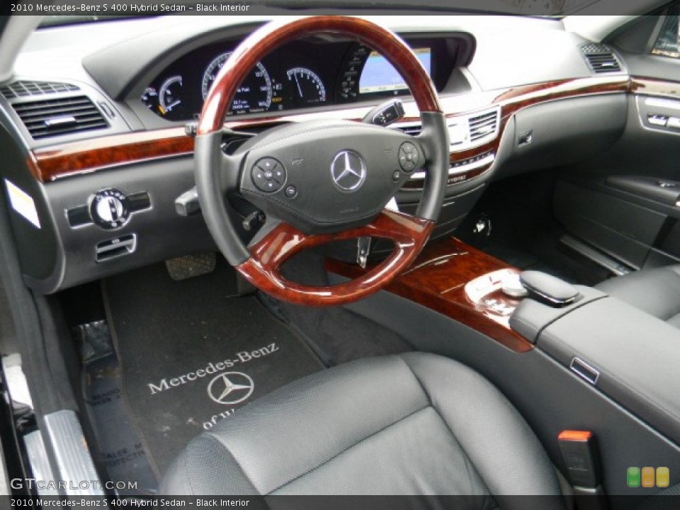 Black Interior Photo for the 2010 Mercedes-Benz S 400 Hybrid Sedan #60263084