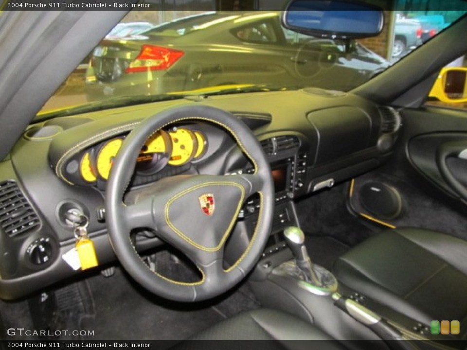 Black Interior Photo for the 2004 Porsche 911 Turbo Cabriolet #60263693