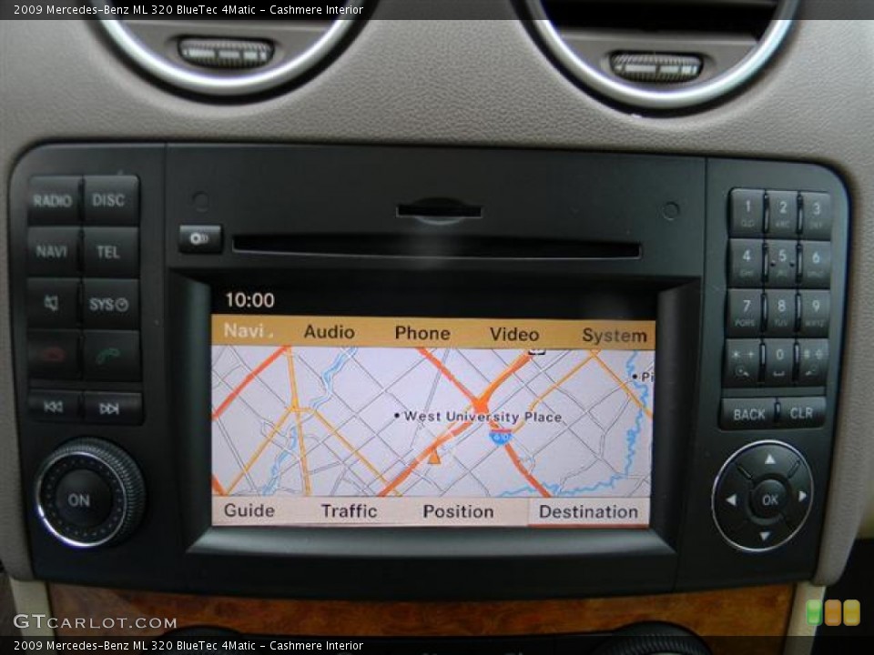 Cashmere Interior Navigation for the 2009 Mercedes-Benz ML 320 BlueTec 4Matic #60264395