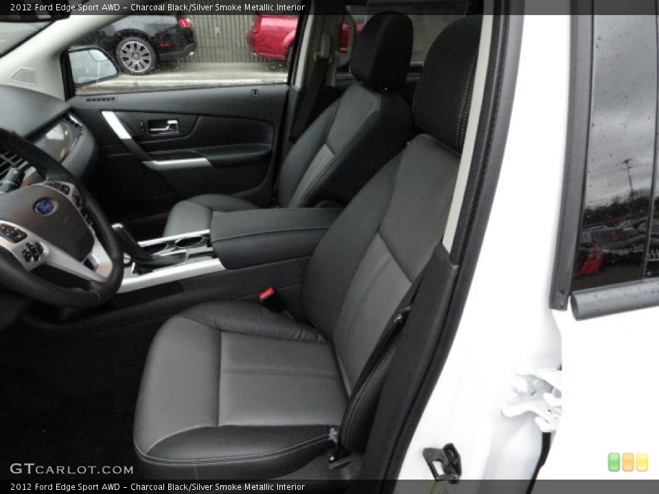 Charcoal Black/Silver Smoke Metallic Interior Photo for the 2012 Ford Edge Sport AWD #60264482