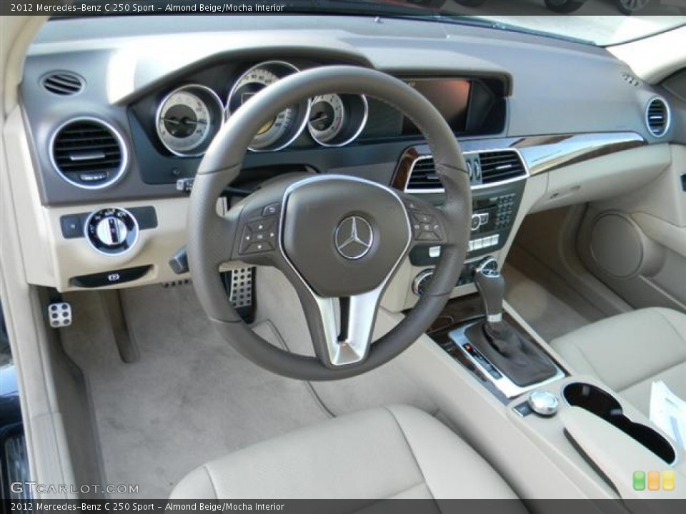 Almond Beige/Mocha Interior Photo for the 2012 Mercedes-Benz C 250 Sport #60264959