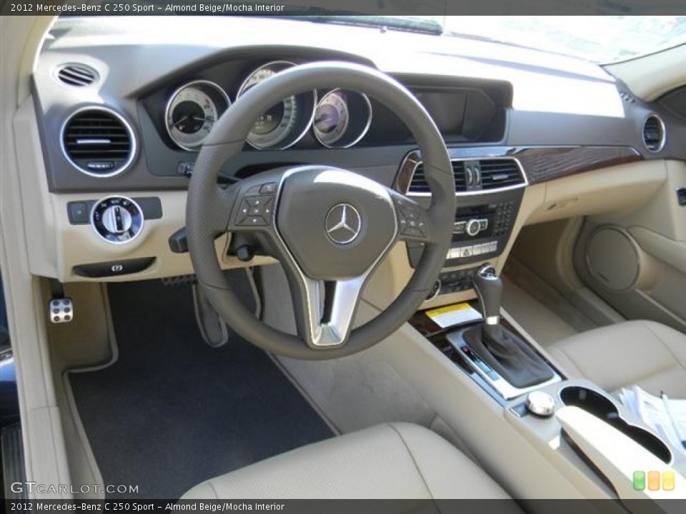 Almond Beige/Mocha Interior Photo for the 2012 Mercedes-Benz C 250 Sport #60265850