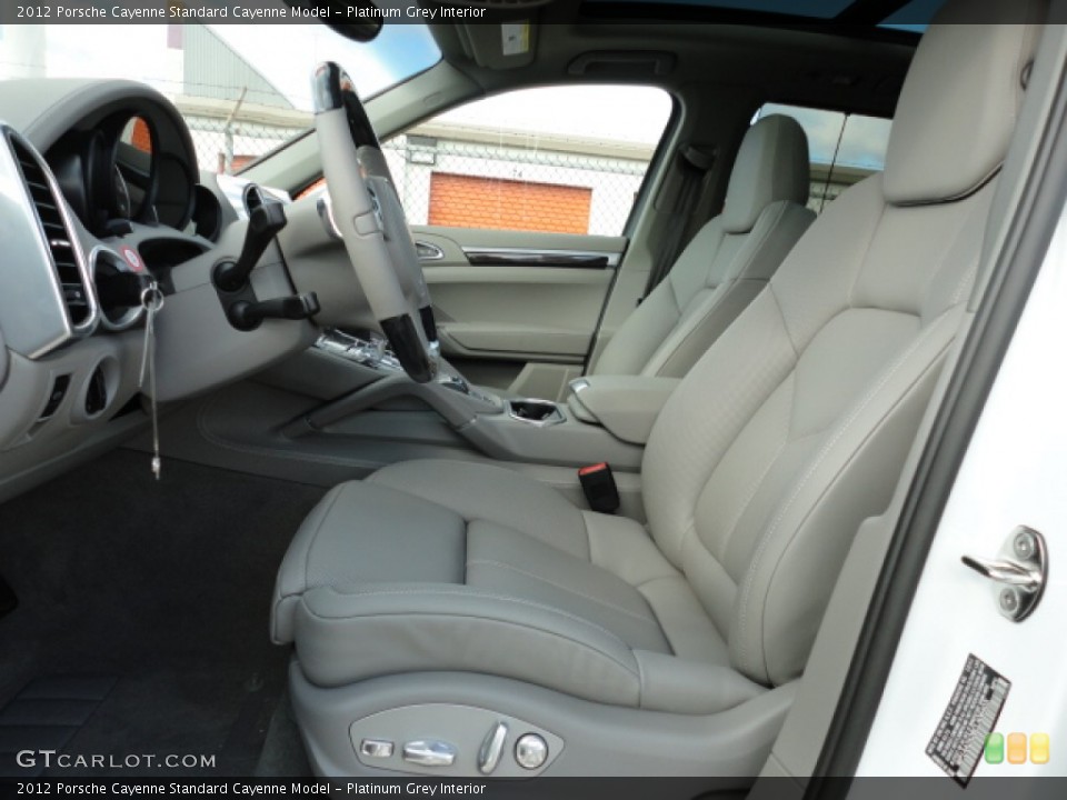 Platinum Grey Interior Photo for the 2012 Porsche Cayenne  #60267455