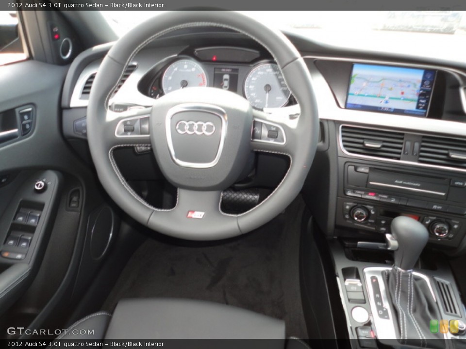 Black/Black Interior Dashboard for the 2012 Audi S4 3.0T quattro Sedan #60267557