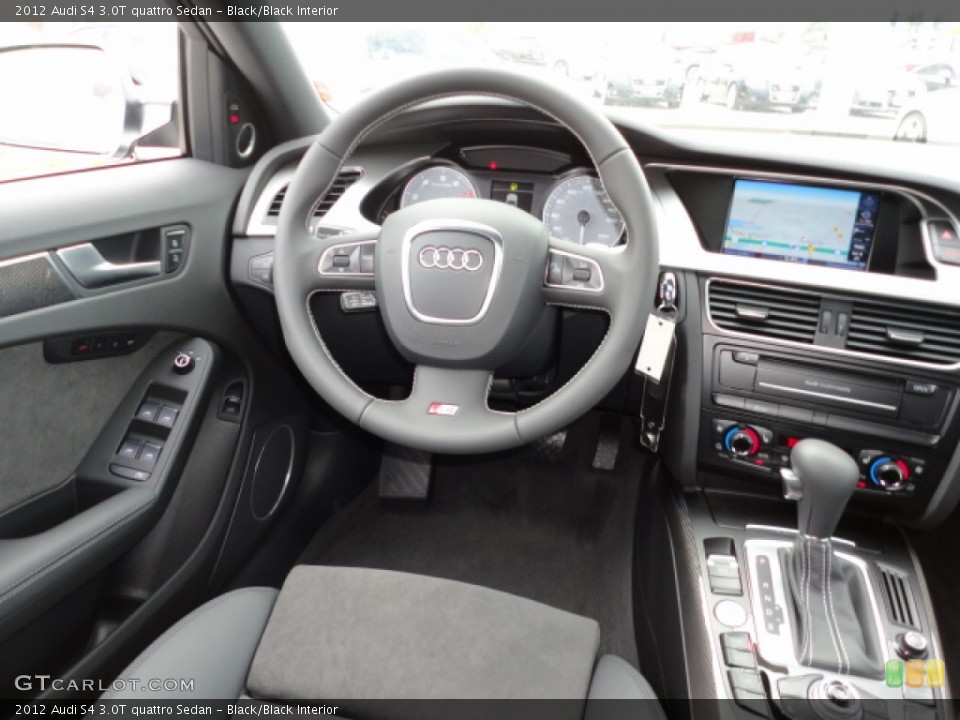 Black/Black Interior Dashboard for the 2012 Audi S4 3.0T quattro Sedan #60267629