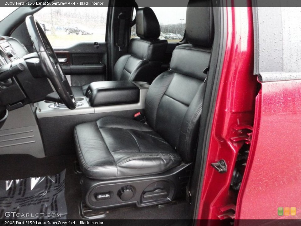 Black Interior Front Seat for the 2008 Ford F150 Lariat SuperCrew 4x4 #60275351