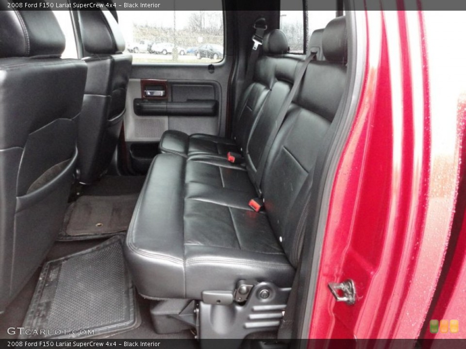 Black Interior Rear Seat for the 2008 Ford F150 Lariat SuperCrew 4x4 #60275360
